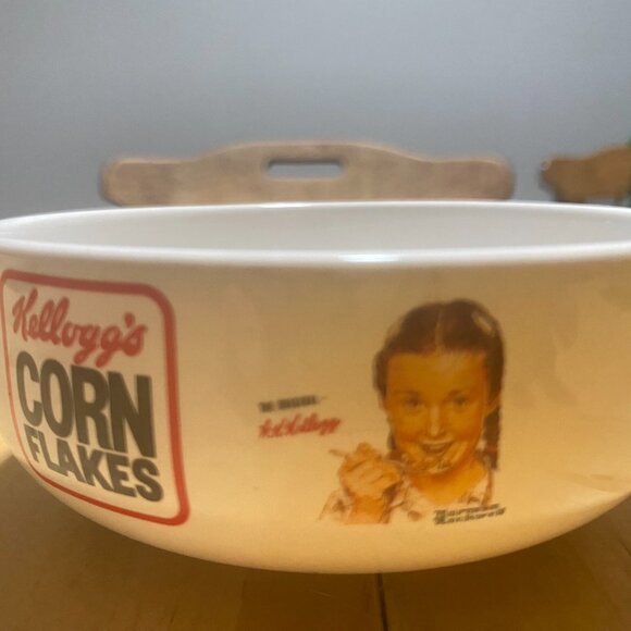 12-(VK) Vintage.Kitchen. Collectors. Rare. Norman Rockwell. Kelloggs. Bowls. - Picture 10 of 13